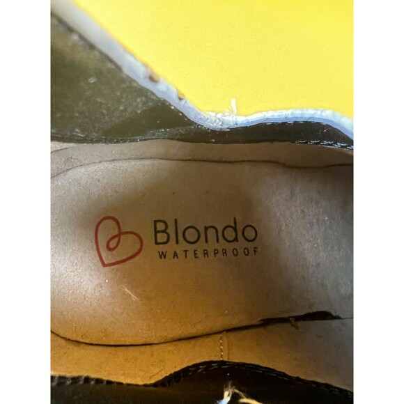 Blondo Neda Ankle Booties Womens 9M Snakeskin Leather Waterproof Heels B6689 NWT - Picture 7 of 10